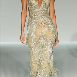 Sherri Hill Nude/Silver